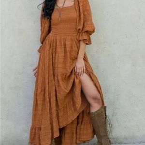 Joyfolie quella dress in spice Medium